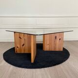 Coffee table "lagun", square model, sweden, ikea 1980