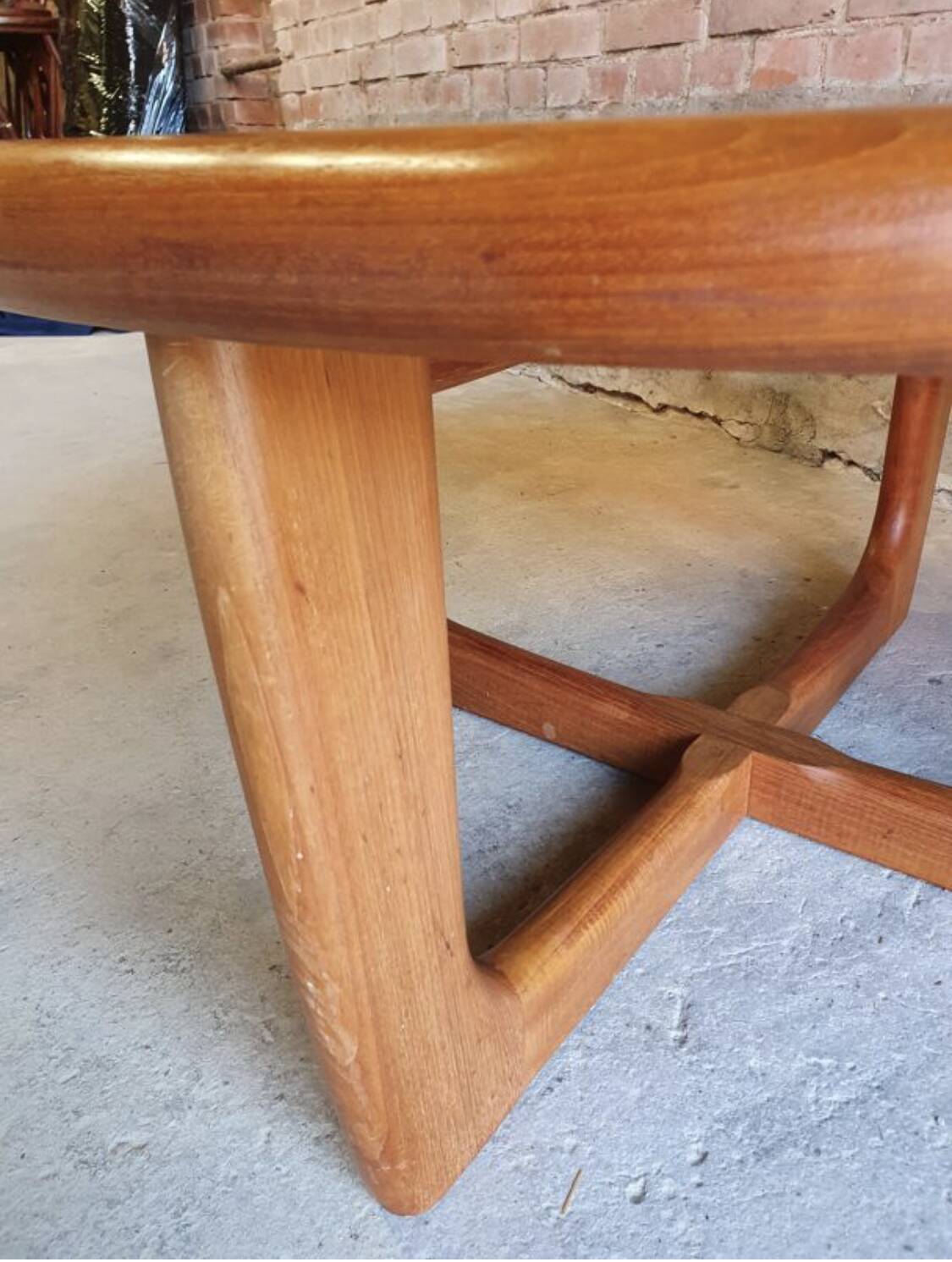 Teak coffee table by Niels Bach Denmark 1970