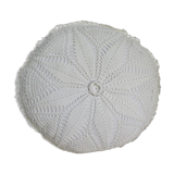 Vintage white cushion round