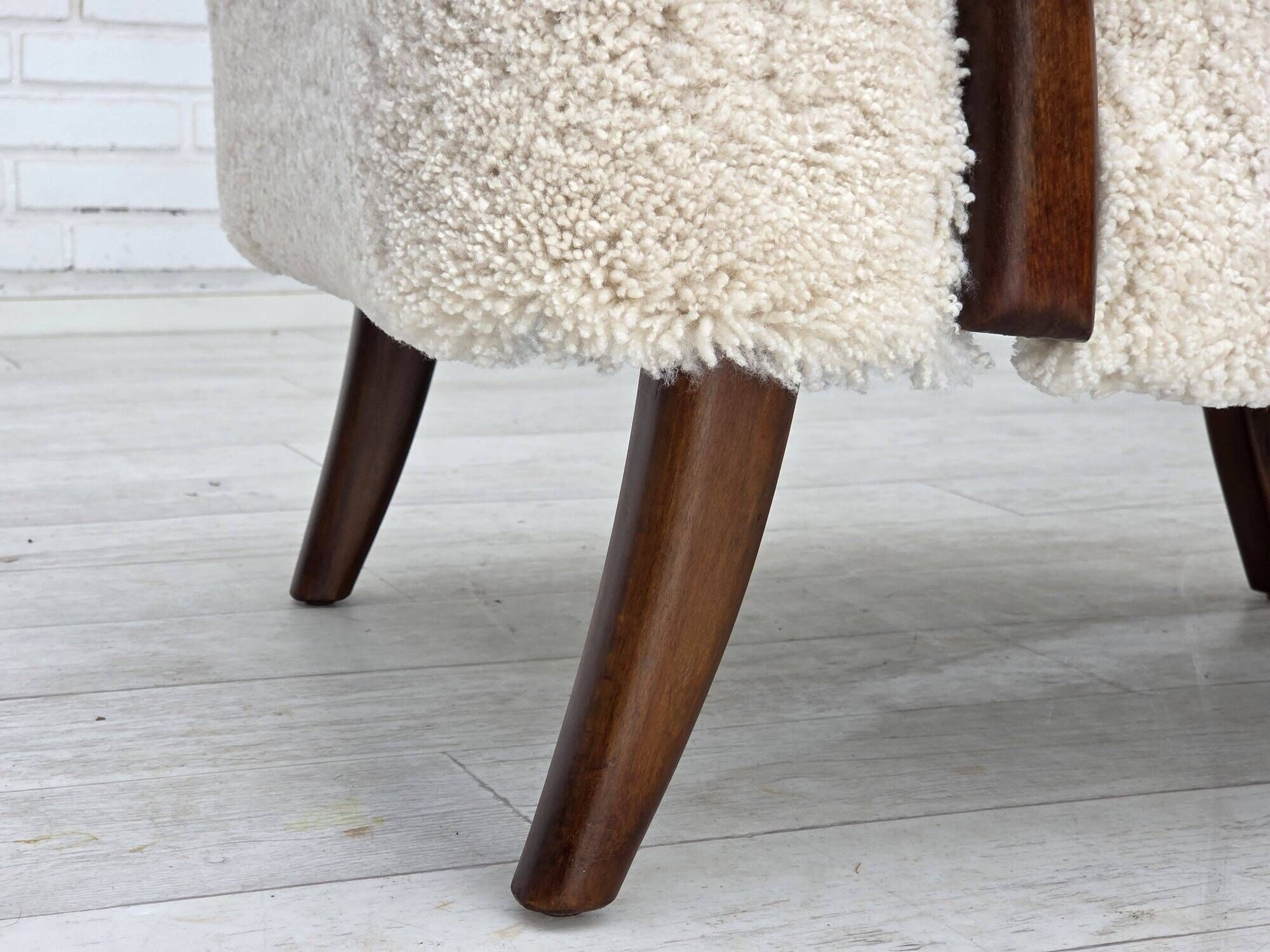 1960s, Danish design by A. Christensen for Slagelse Møbelværk, sheepskin.