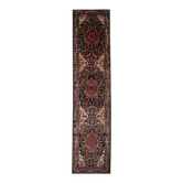 Handmade Oriental Wool Runner, Long Stair Runner Rustic Medallion Carpet