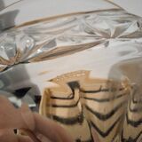 Glass butter dish France