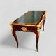 Marquetry and gilded bronze desk signed rinck in paris
