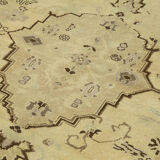 1970s handwoven vintage anatolian beige rug 149 cm x 266 cm