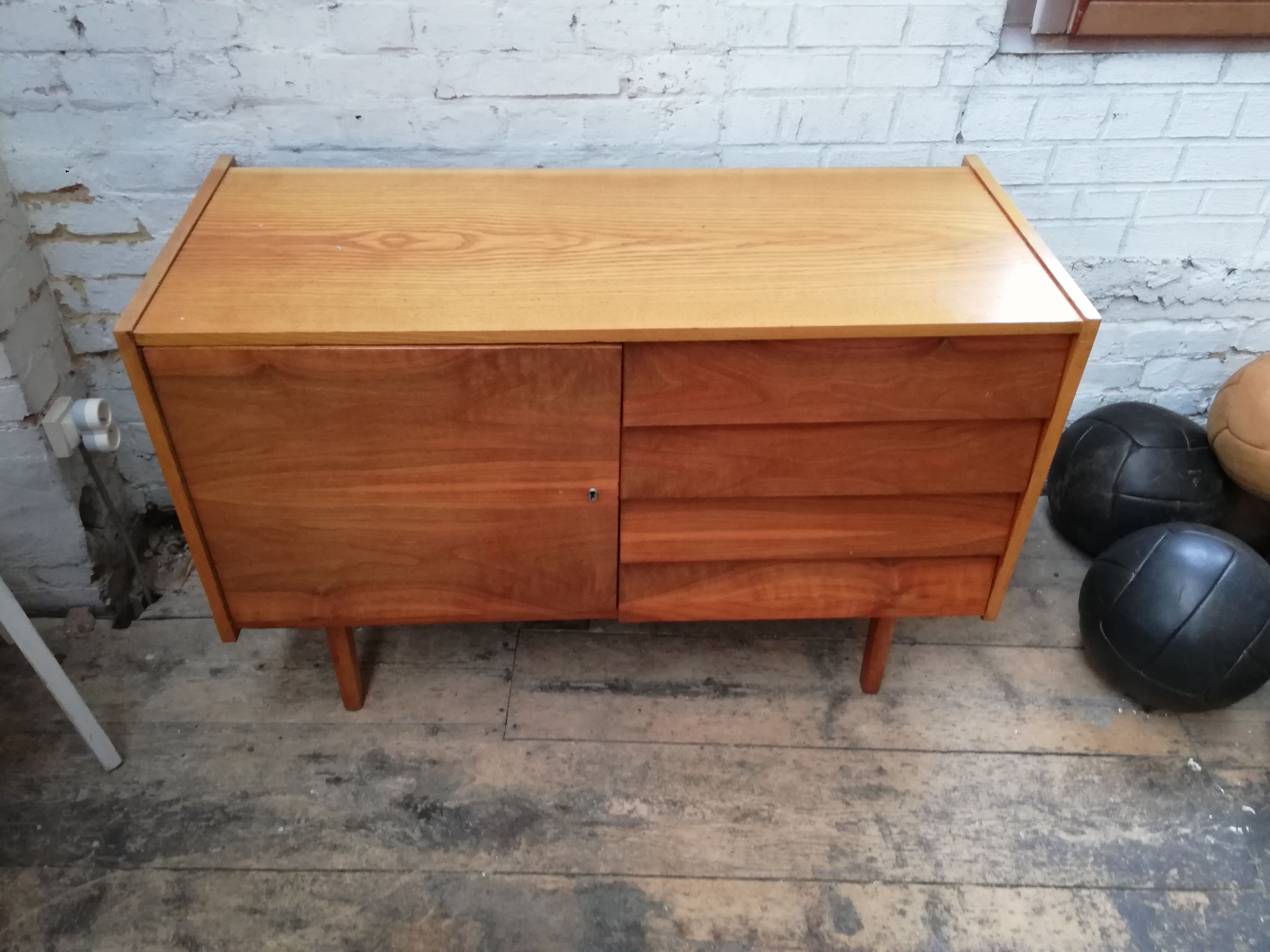 Vintage chest of drawers, Czech row1960, Jiří Jiroutek, vintage