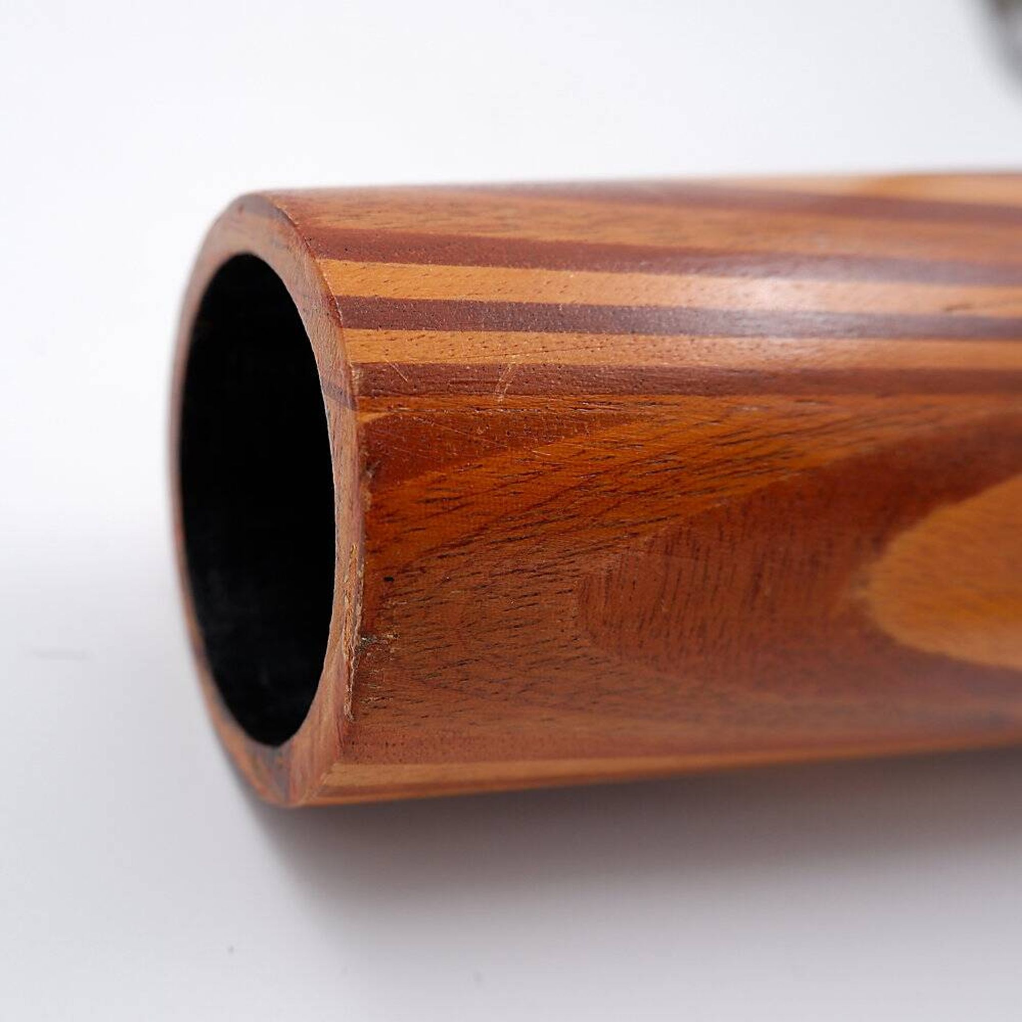 Mid-century Scandinavian wooden vase - 1960s - H:36cm