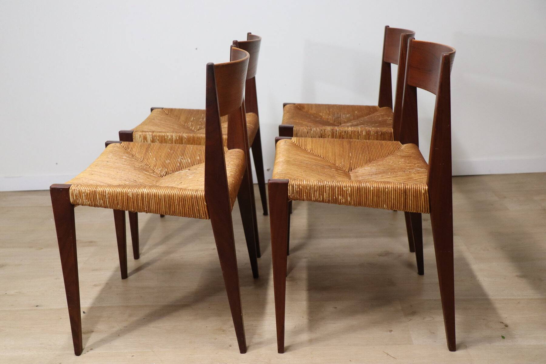 Set of 4 Scandinavian chairs, "Pia" model, by Poul Cadovius, 1960