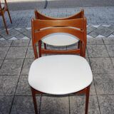 Set of 5 teak chairs by eric buch 1960