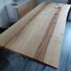 Black metal wood table