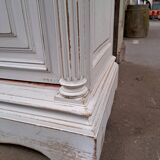 Bookcase in patinated oak