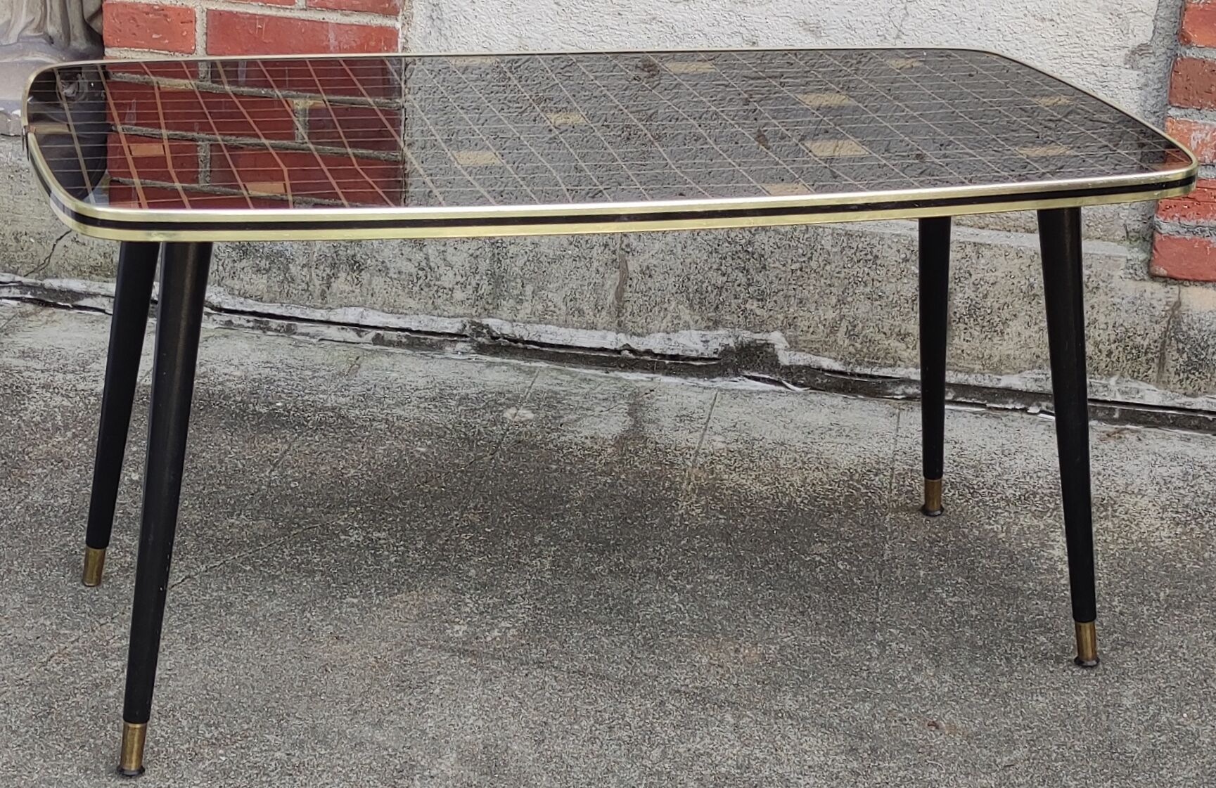 Table basse design années 1960