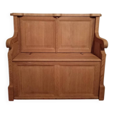 Solid oak bench