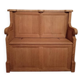 Solid oak bench