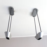 Pair of Artemide chandeliers, model Sidone Designer De Pas - D'urbino -Lomazzi Italia anni 80'