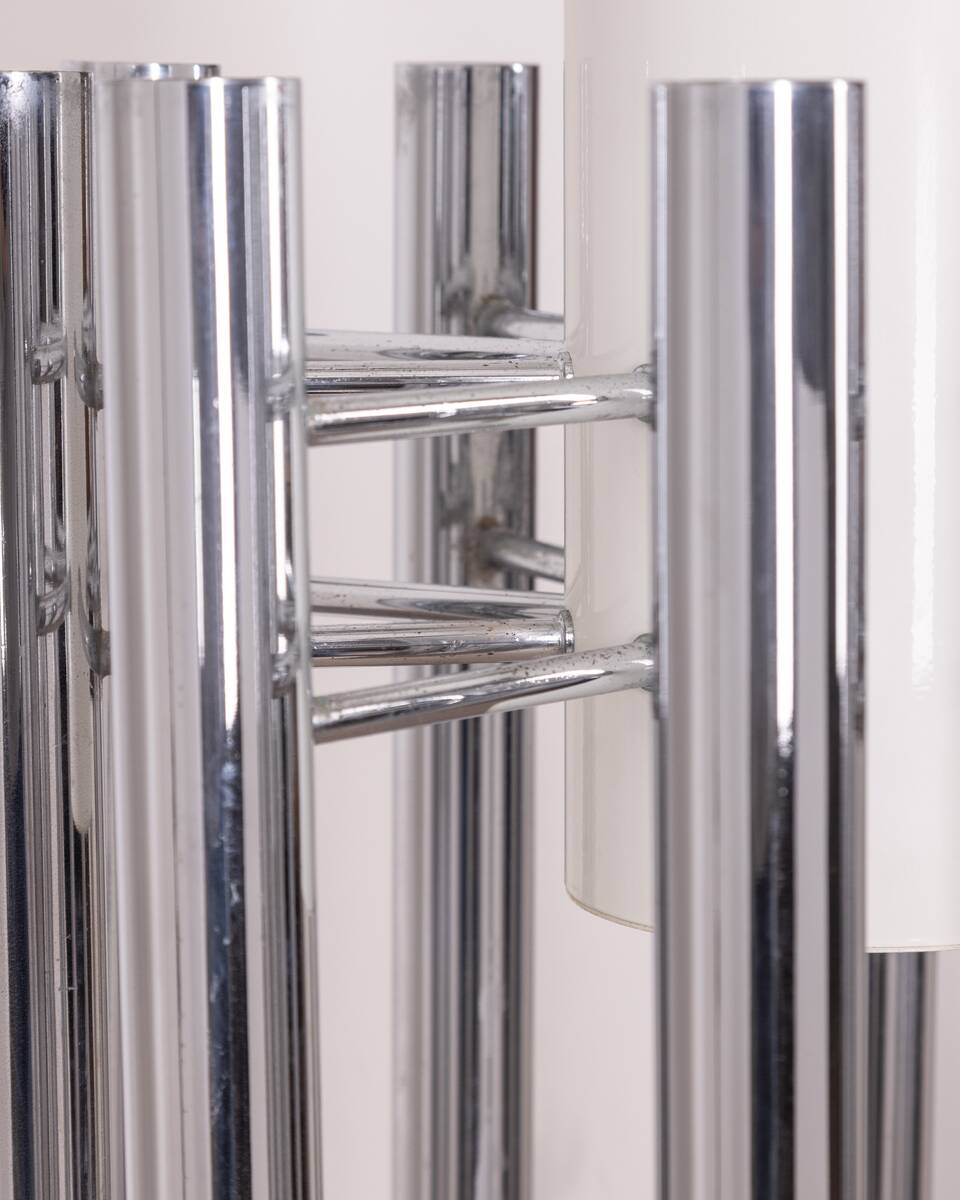 VINTAGE CHANDELIER 80'S MOD. TEODORA DESIGN ANGELO BROTTO FOR ESPERIA