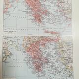 Map of Ancient and Modern Greece from 1928