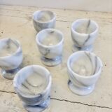 Egg cups in marble