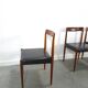 Ensemble design de chaises Lubke en bois de rose 7x