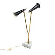 Mid-century double light table lamp, Italy 1960s