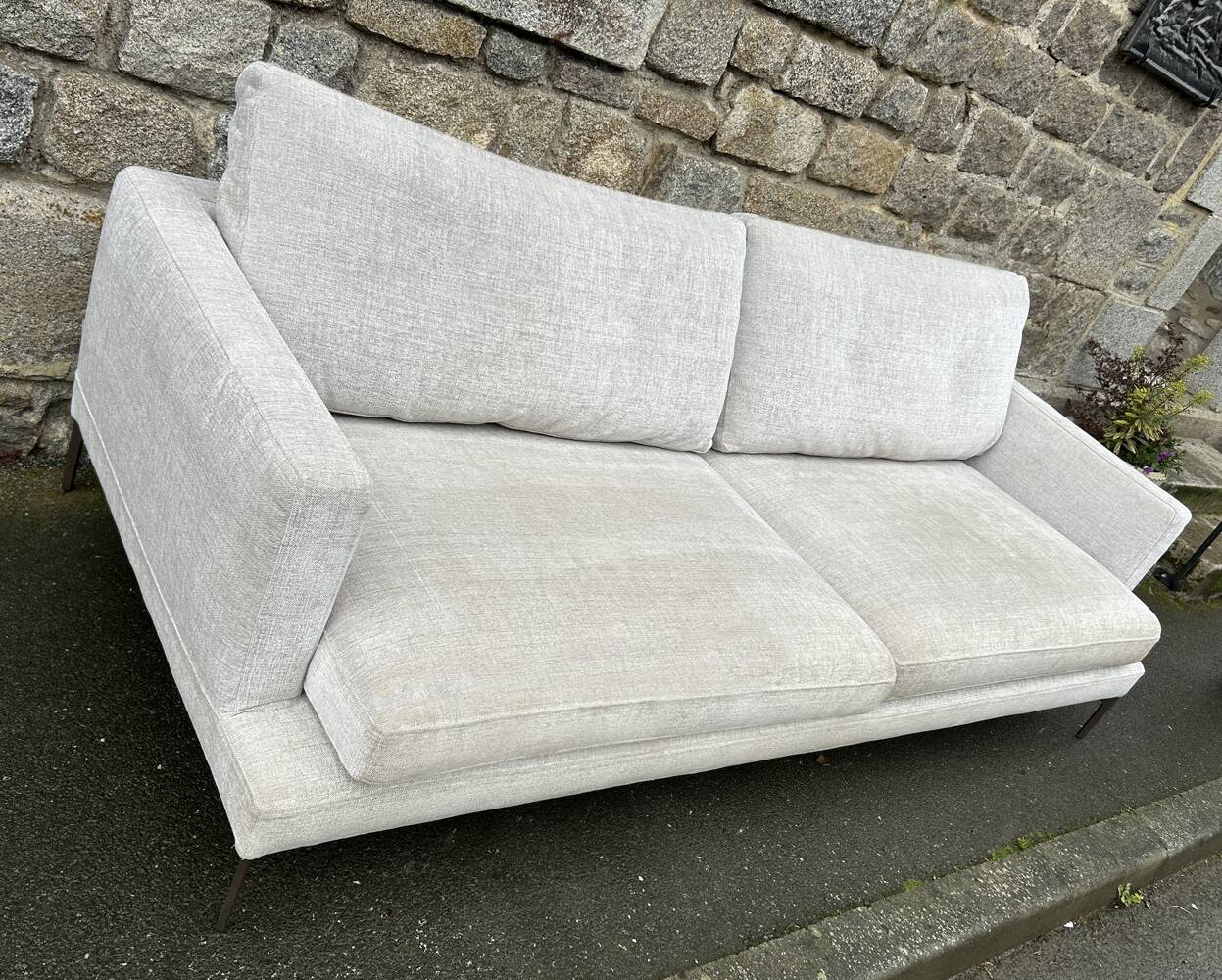 Sofa, sofa, "essentiel 154", 2 seater, VIP beige by Sergio Bicego, SABA,