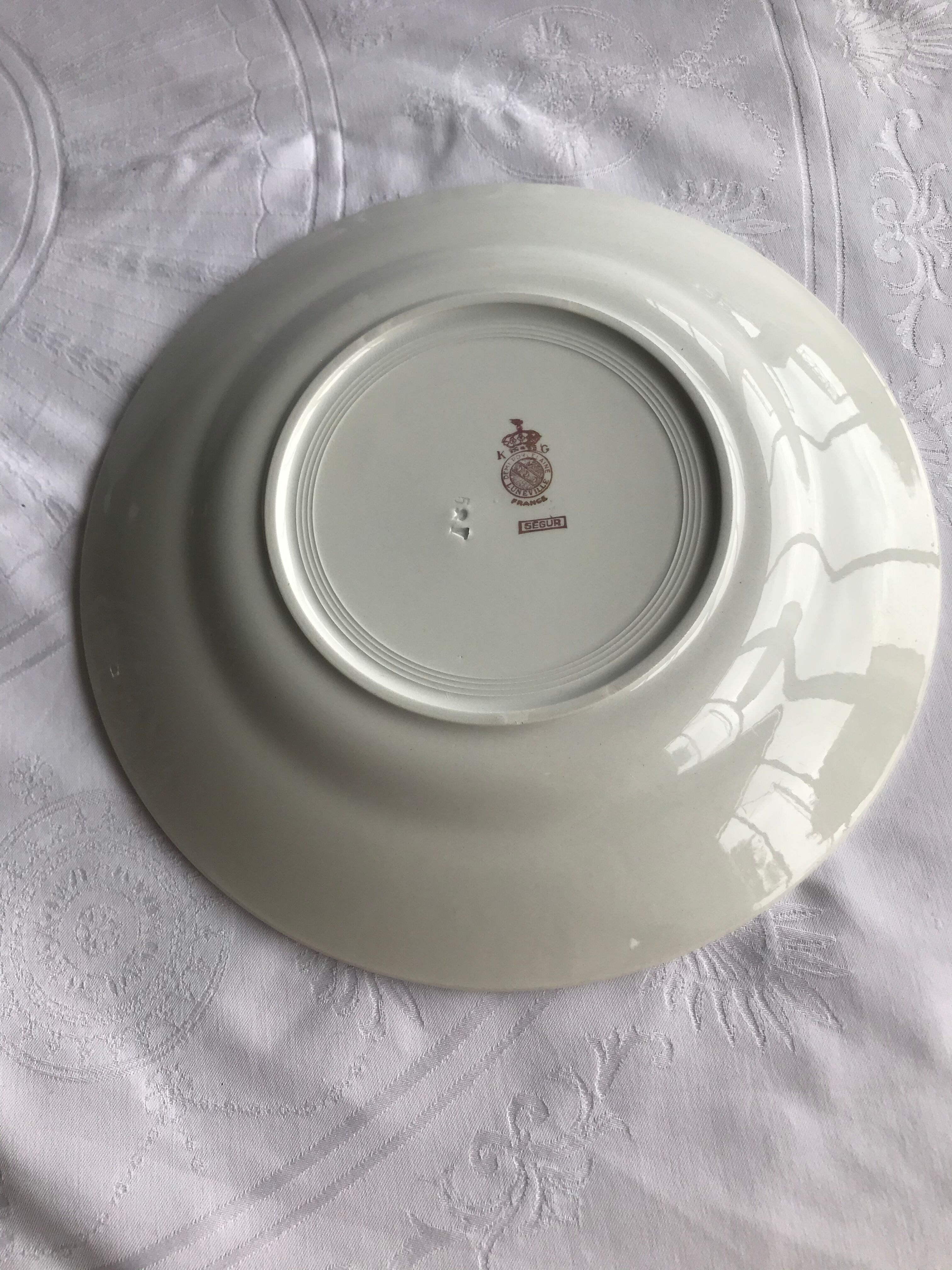Ségur luneville style flat dish