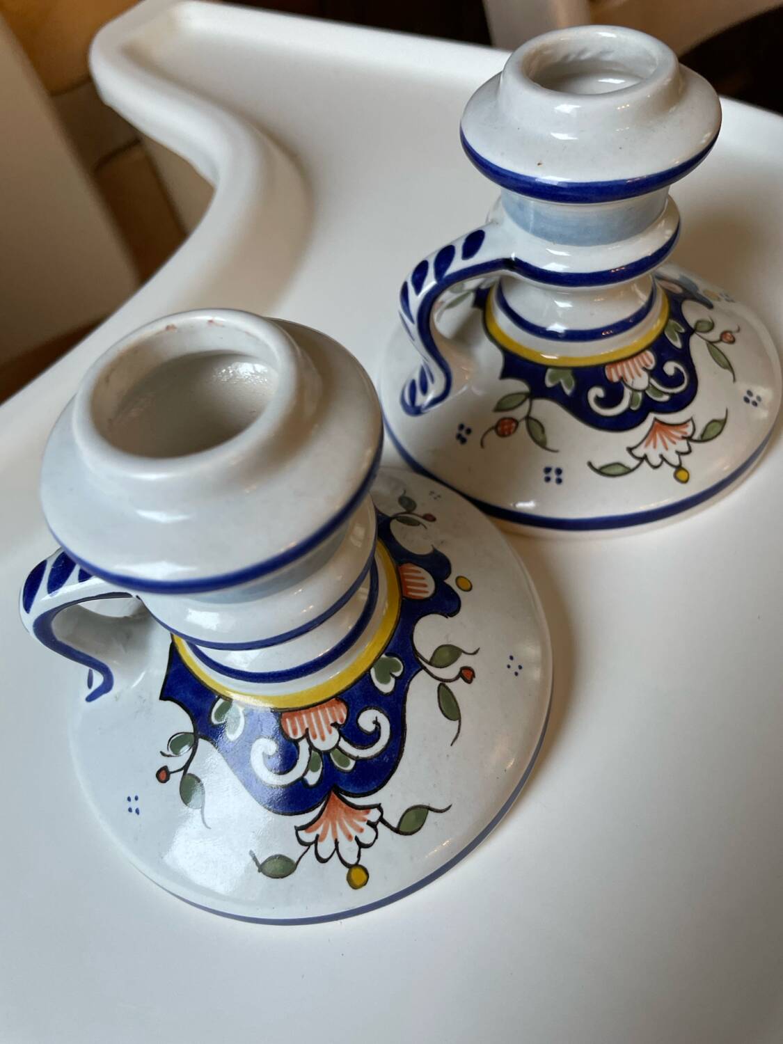 2 Handmade candlesticks Rouen decor