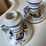 2 Handmade candlesticks Rouen decor