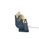 Applique cylindrique en métal bleu, HW Gispen pour Gispen, années 1950