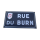 Old enamelled street plate, Burn street