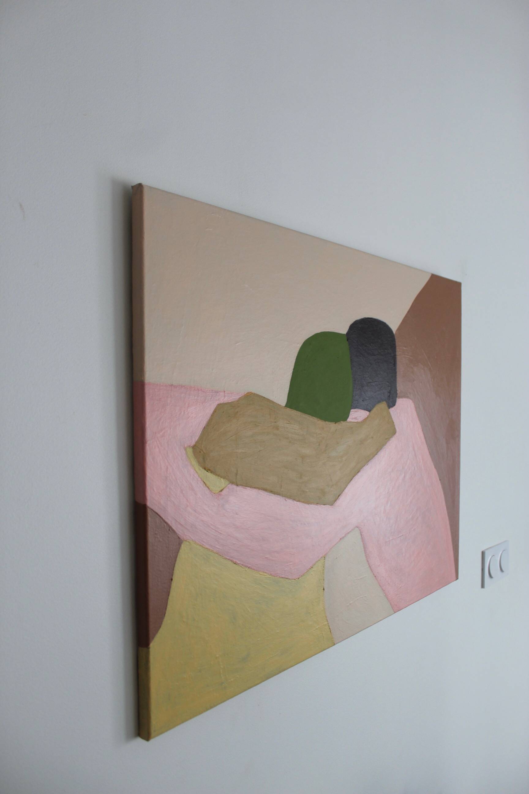 Painting on stretched canvas 80x60cm "in your arms" by bodasca