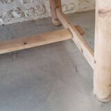 Large farm table by Georges Robert in solid pine