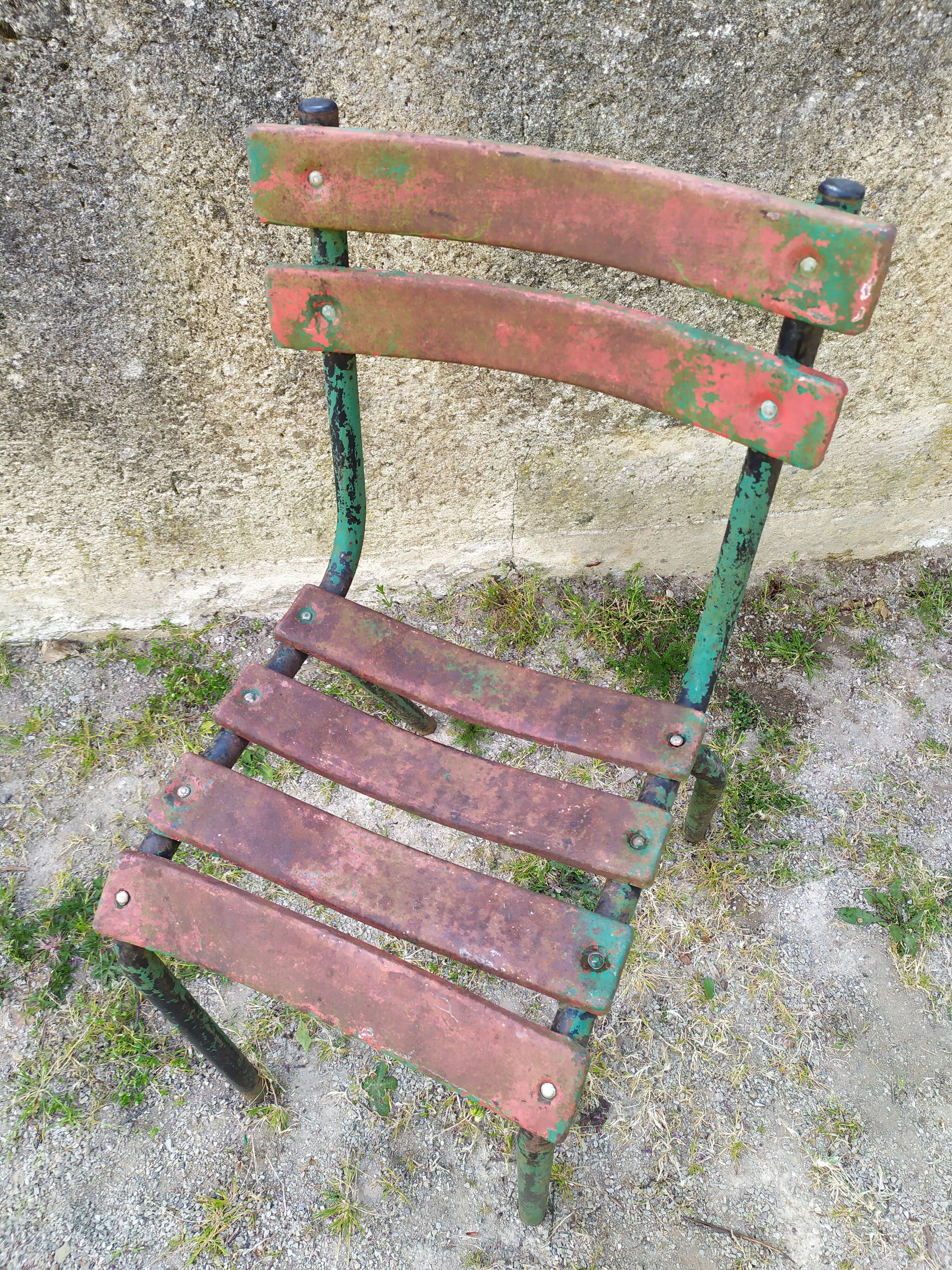 Iron garden chair
