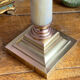 Lamp base in onyx and brass