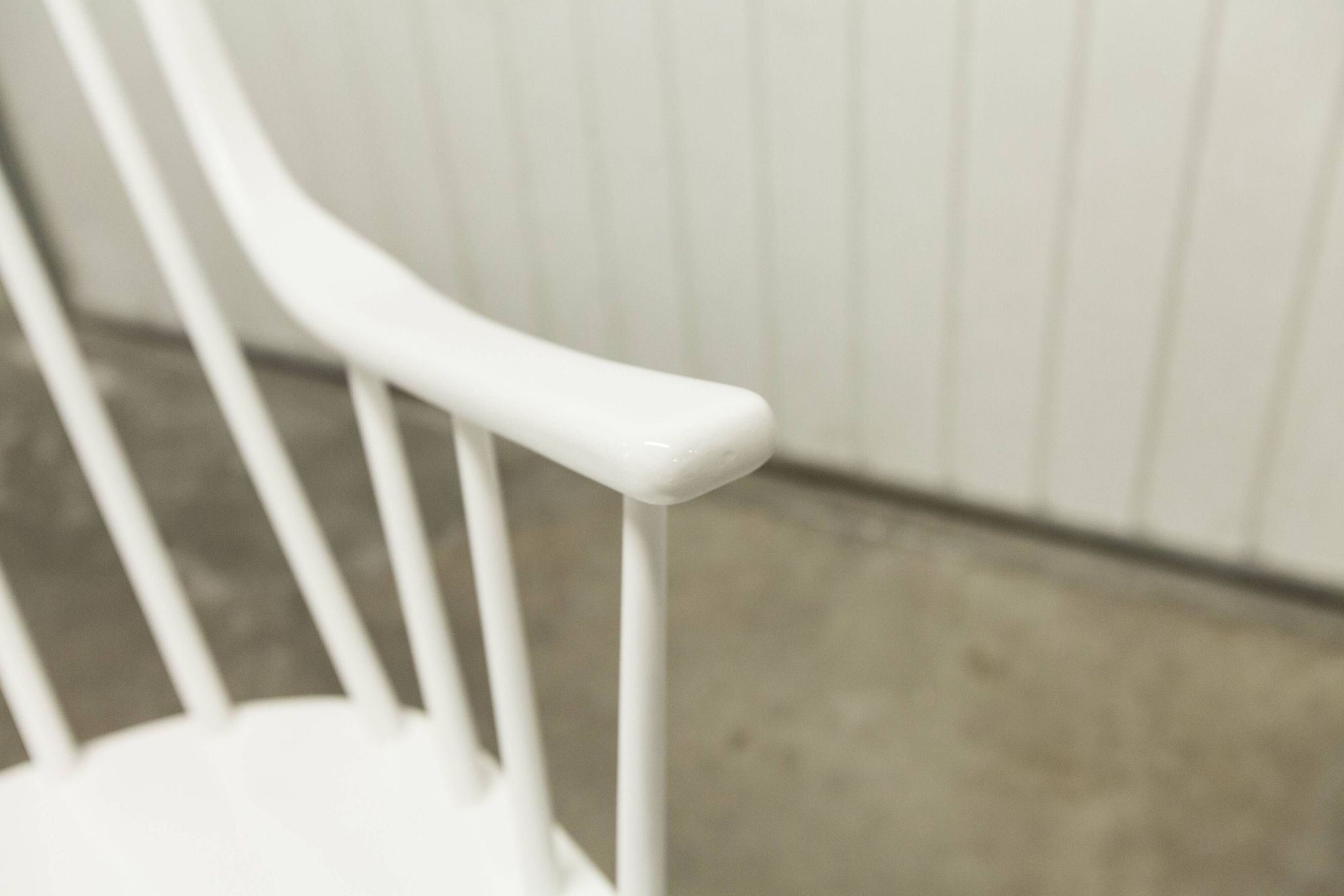 Grandessa rocking chair in white beech by Lena Larsson 1960 for Nesto