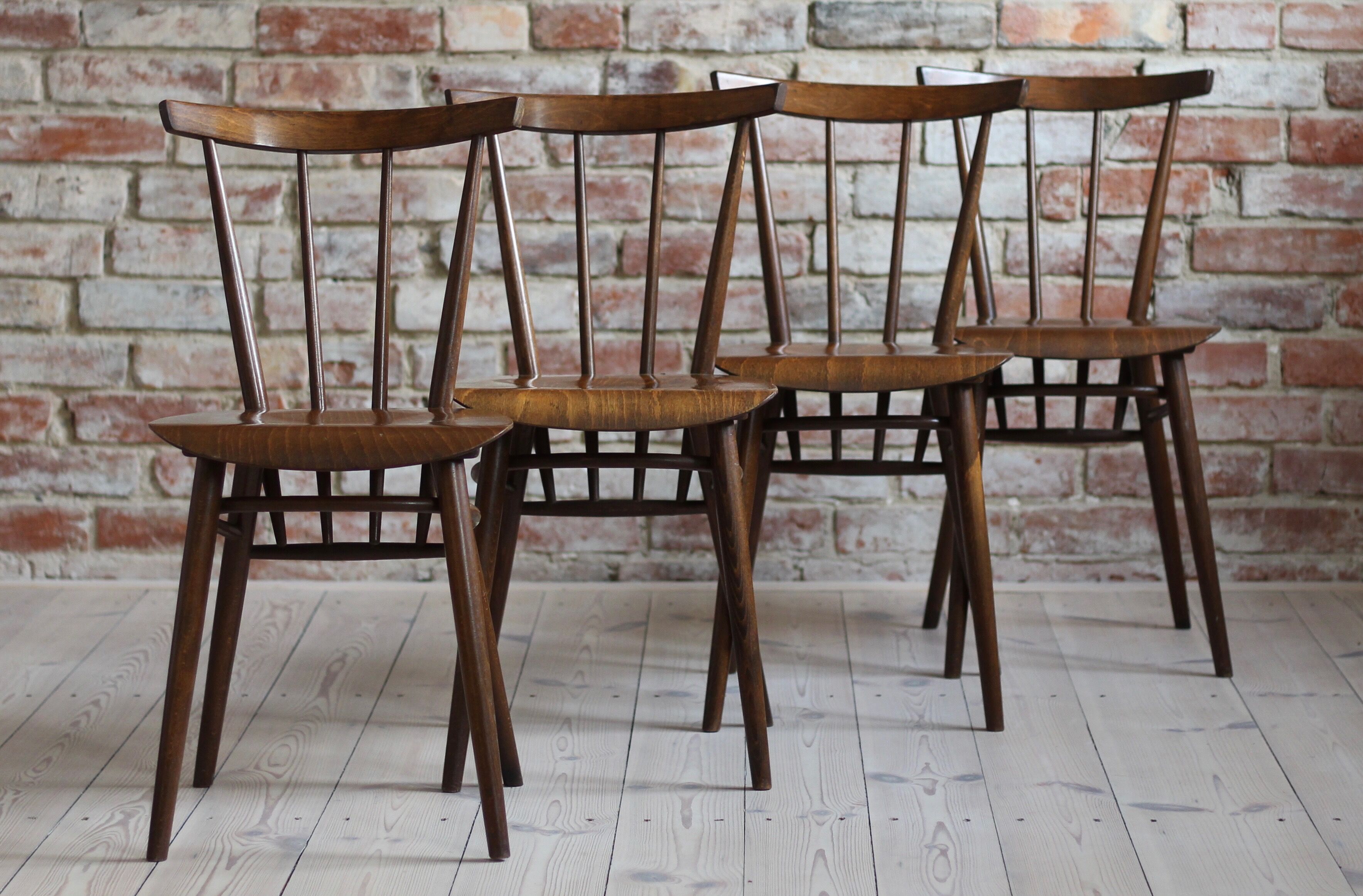 Set of Four Dining Chairs from Tatra Nabytok, Czechoslovakia, 1960s