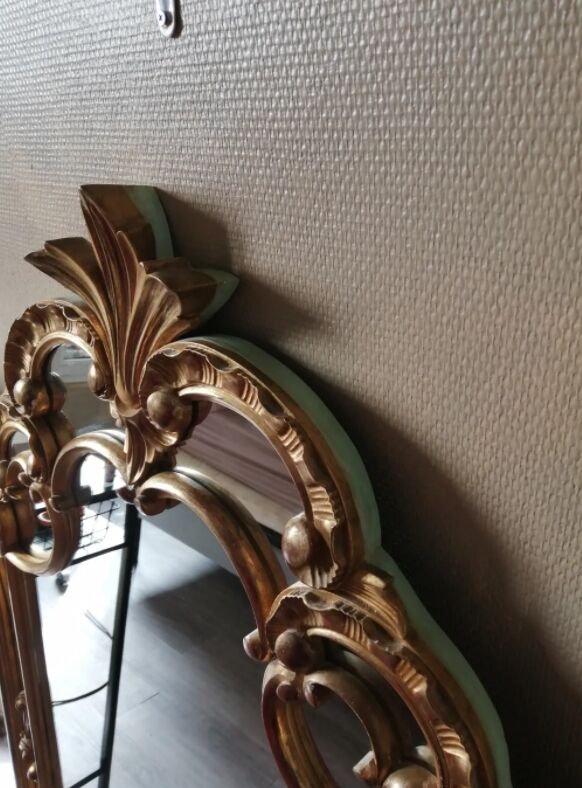 Large golden mirror 90x120cm