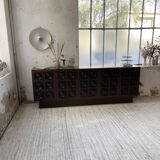 Brutalist sideboard attributed to De Coene, 1970s