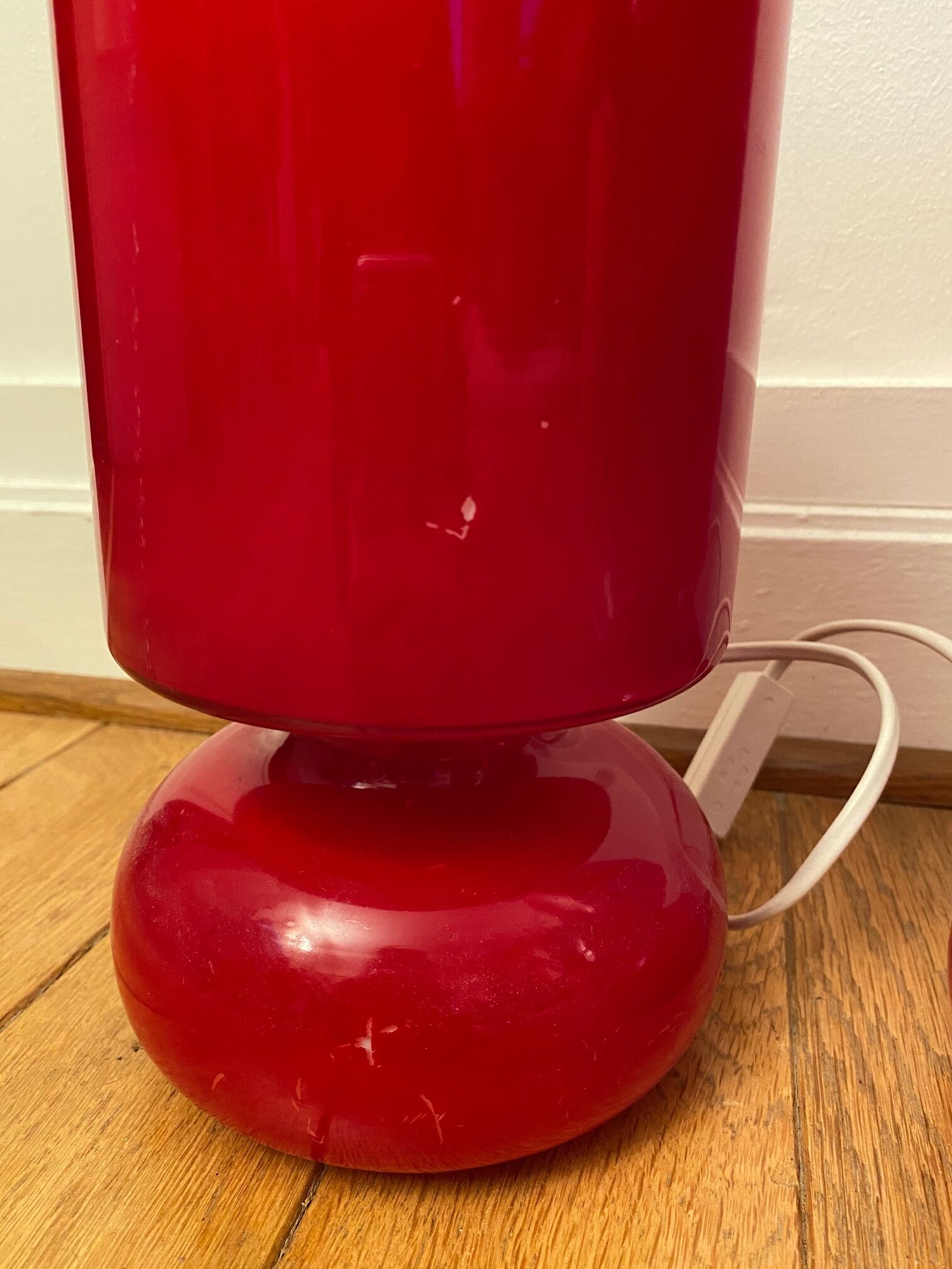 Red Lykta bedside lamp