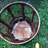 Wicker side table