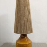 Vintage ceramic lamp and jute rope