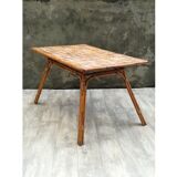 Rotin and bamboo dining table, 1960s