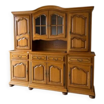 Buffet vaisselier en bois massif