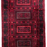 Tapis Baluch Vintage Fait Main en Laine – 71 x 136 cm - 1C939