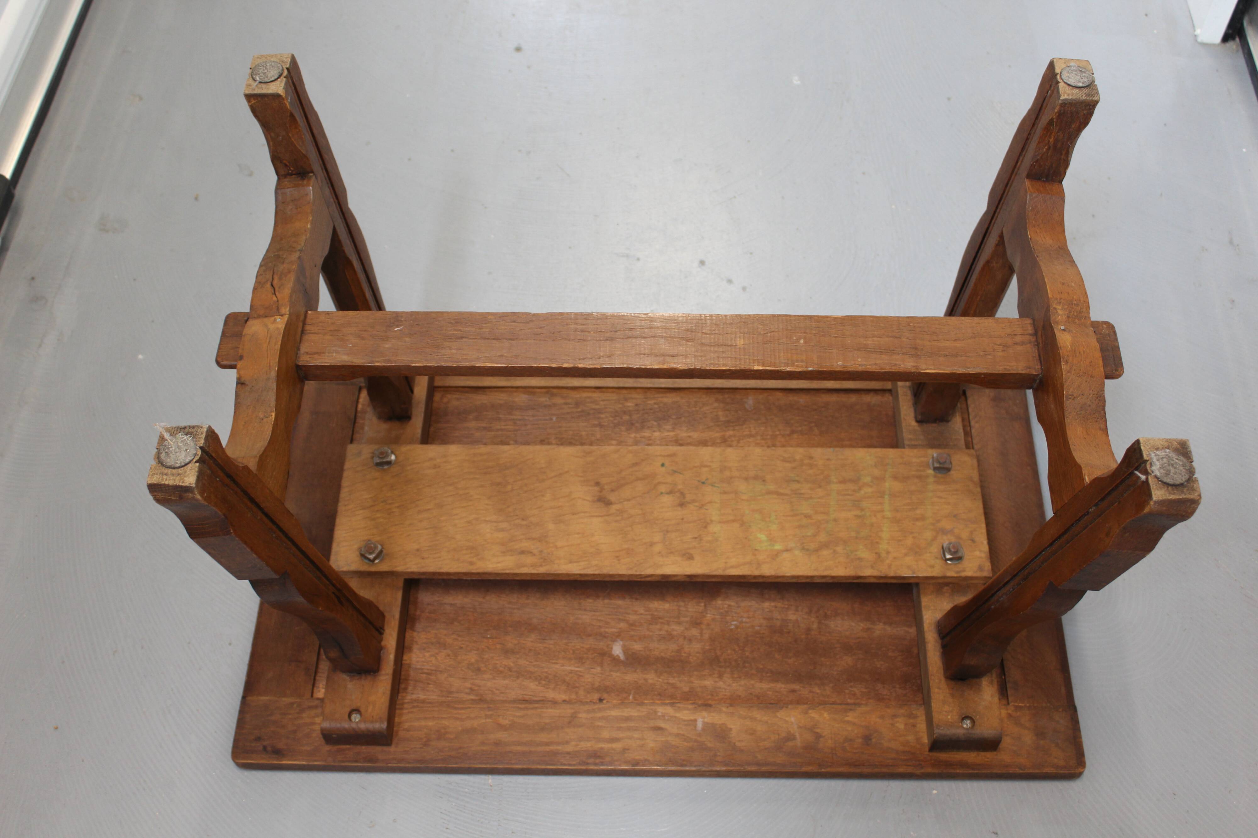 Rustic wooden coffee table