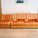 De Sede DS-85 daybed and lounge chair in cognac leather, 1960s
