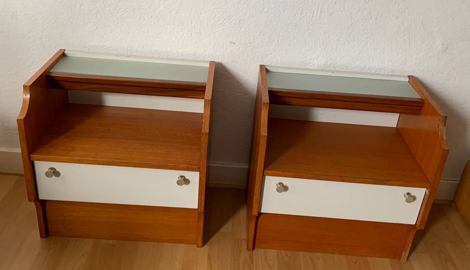 Pair of vintage bedside tables