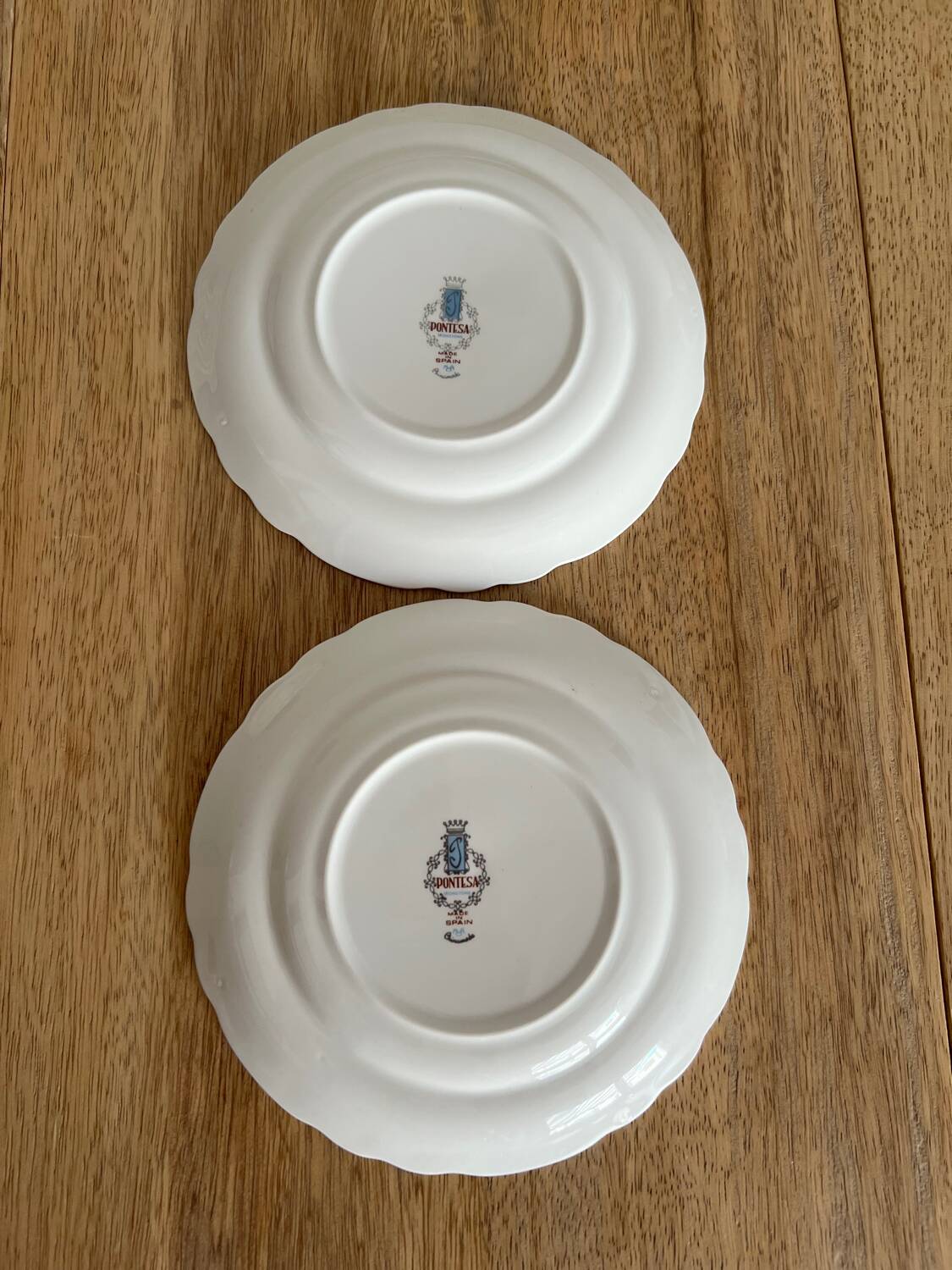 10 dessert plates 1960 Manufacture Pontesa