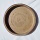 Trio of stoneware pots with lids