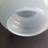 Vintage blue opaline glass pendant light