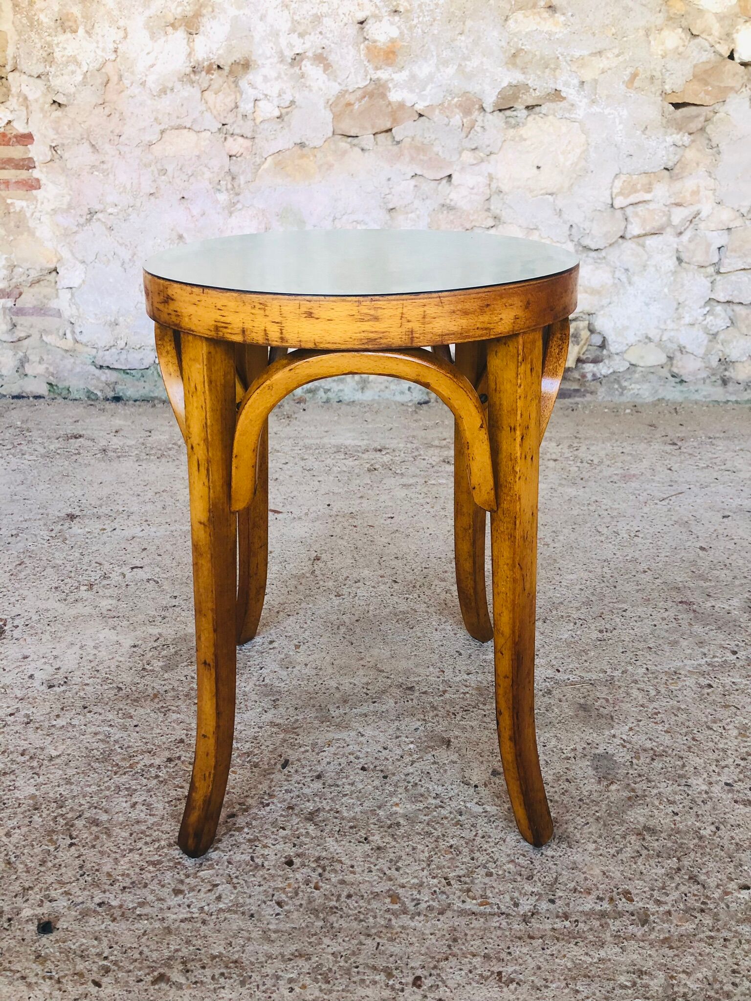 Vintage "Model 92" stool by Baumann, 1950's